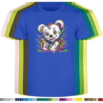 Chlapecké tričko detske-levne-bavlnene-tricko-potisk-pes-nezbedne-stene Barva: Royal blue - královsky modrá, velikost: 140