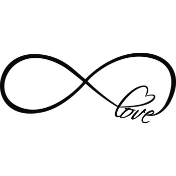 Samolepící dekorace Samolepka na zeď Drukant I02 Infinity 90x35 cm černá