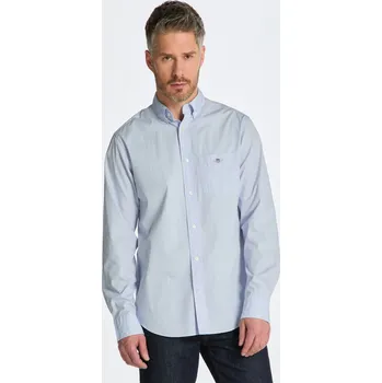 Pánské oblečení KOŠILE GANT REG CLASSIC POPLIN SHIRT LIGHT BLUE