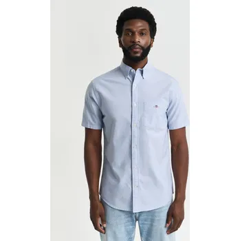 Pánské oblečení KOŠILE GANT REG CLASSIC OXFORD SS SHIRT LIGHT BLUE