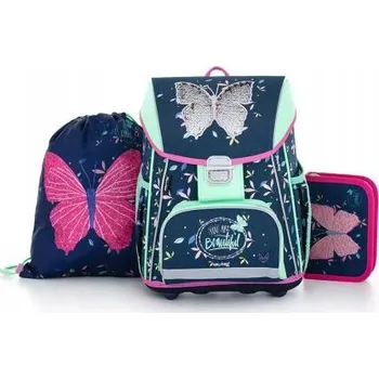 Školní batoh jednokomorový Oxybag zelený 28 l