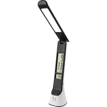 Lampička Nabíjecí stmívatelná LED stolní lampa s displejem, 6W 300lm měnitelná barva světla, Č-B