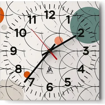 Hodiny Kuchyňské nástěnné hodiny 30x30 Kola Skleněné hodiny do obýváku Moderní Tiché