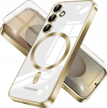 Pouzdro na mobilní telefon Zadní Kryt Erbord pro Samsung Galaxy S25 zlatý