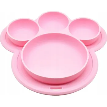 Obraz Talířek MilaBaby růžový silikonový