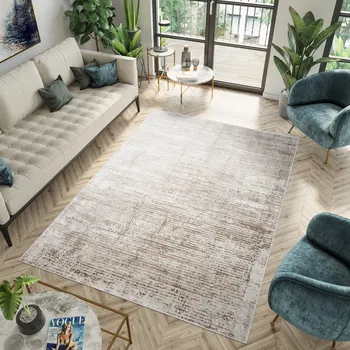 Koberec Kusový koberec Portland - čáry 3 - bílý/béžový Rozměr koberce: 120x170 cm