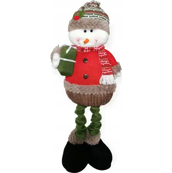 Vánoční dekorace 193 velký sněhulák skřítek gnóm vánoční teleskopický
