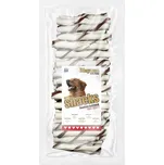 Magnum Rawhide roll stick 5" 12,5cm (cca 40ks) RED/WHITE