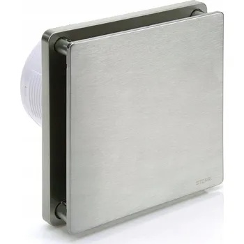 Domácí ventilátor Koupelnový ventilátor Sterr průměr 100 mm s hygrostatem BFS100H-S stříbrný