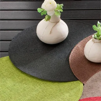 prostírání Blancheporte Set 4 bambusového prostírání antracitová