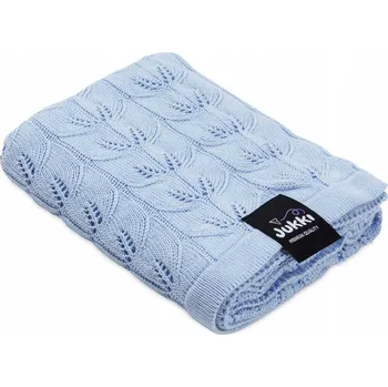 Dětská deka Dětská deka Jukki 75 x 100 cm modrá, vzor rybí kost