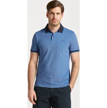 Pánská košile POLOKOŠILE GANT 4-COL OXFORD SS PIQUE DAY BLUE