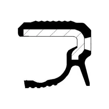 Těsnění motoru Těsnicí kroužek hřídele, klikový hřídel CORTECO 19037072B