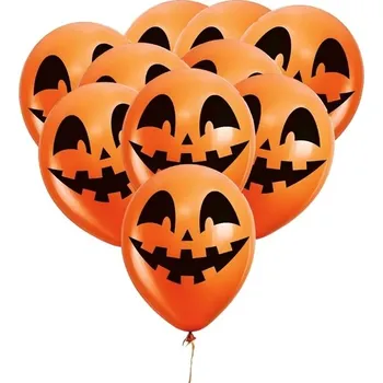 Balónek Latexové balónky oranžové DÝNĚ na HALLOWEEN 10 Ks 30 cm