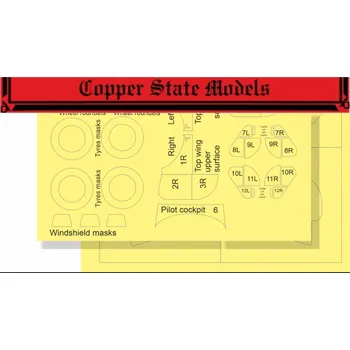 Plastikový model Copper state models 1/32 Nieuport 11 painting masks