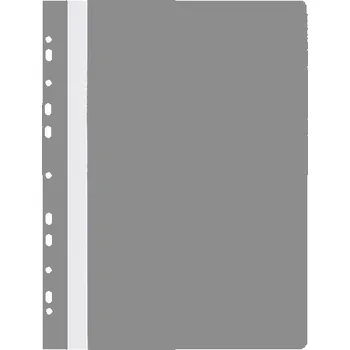 Sešit Plastový rychlovazač s klipem šedý, pro vložení do pořadače