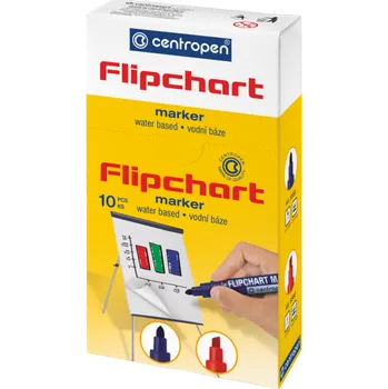 Centropen Značkovač 8560 zkosený na papír černý balení 10ks