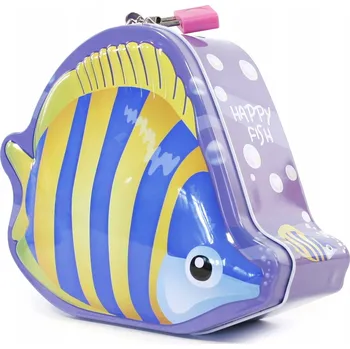 Pokladnička Kovová pokladnička se zámkem - ryba