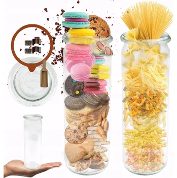 Sklenice Sklenice WECK skleněné víko zavařovací sklenice 600ml CYLINDER