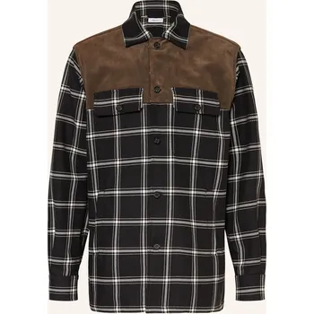 Pánská košile Mcqueen Pánská Bunda, černá / bílá / hnědá, 42