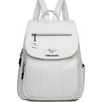 Dámský luxusní kožený batoh Italy Barva: Bílá