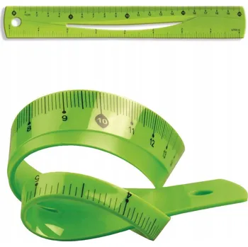 pravítka Ohebná/Flexibilní pravítko Tetis BL020-ZB 20 cm zelené