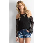 FPrice Džínové šortky s perlami a oděrkami tmavě modré Velikost: XS