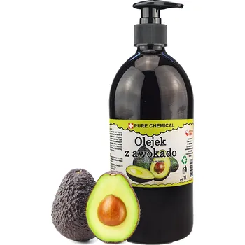 Rostlinný olej AVOKÁDOVÝ OLEJ NERAFINOVANÝ LISOVANÝ ZA STUDENA PŘÍRODNÍ + DÁVKOVAČ 1000 ml 1 l