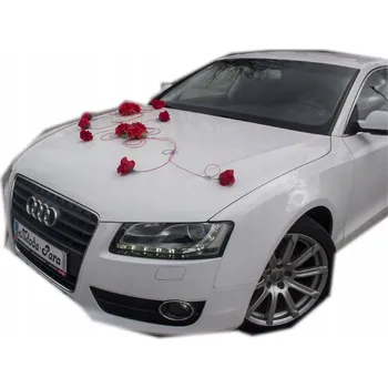 Obraz Dekorace na auto - květiny červené