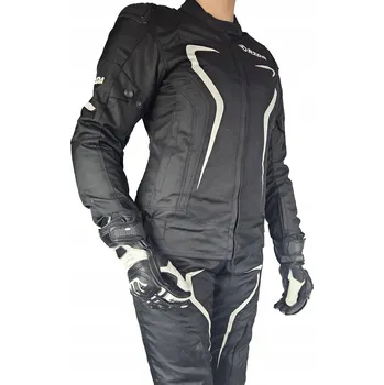 Moto bunda MOTOCYKLOVÁ BUNDA RIDA FLEX DÁMSKÁ ČERNO-BÍLÁ