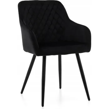 Jídelní židle Židle New Home velur černá 1 ks