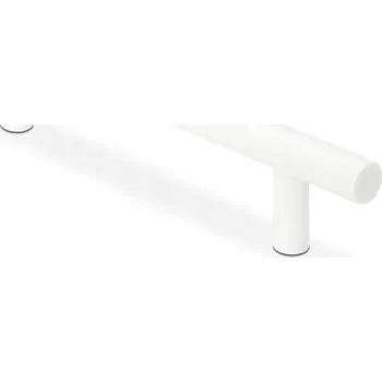 Nábytkové kování NÁBYTKOVÁ ÚCHYTKA BÍLÝ RELINGOVÝ ÚCHYT NA NÁBYTEK ÚCHYT NA SKŘÍŇKU ZÁSUVKY 128MM