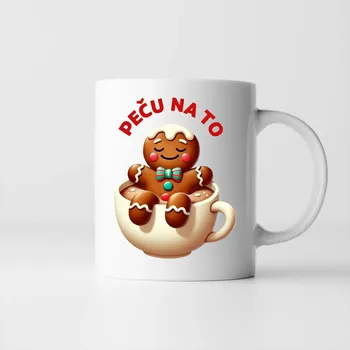Žertovný předmět Peču na to - hrnek s potiskem