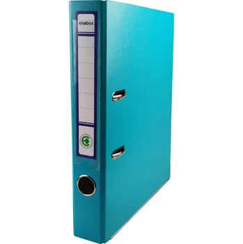 Šanon pákový A4 EKOBOX 50mm TYRKYSOVÝ modrý