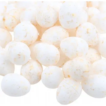 Velikonoční dekorace Polystyrenová vajíčka 1,8 cm Velikonoční kraslice 100 ks Do košíku