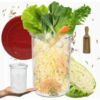 Sklenice Sklenice WECK / silikonové víko, odměrka zavařovací sklenice 1l MOLD