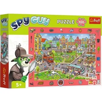 Puzzle TREFL s hledáním obrázků Spy Guy Město 100 dílků