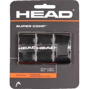 HEAD Multipack 4 ks Super Comp overgrip omotávka tl. 05 mm černá