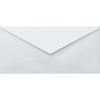 Obálka Perleťové bílé obálky DL Sirio trojúhelníkové, 5 ks