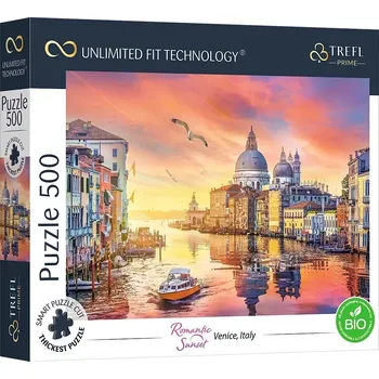 Puzzle TREFL UFT Romantic Sunset: Benátky Itálie 500 dílků