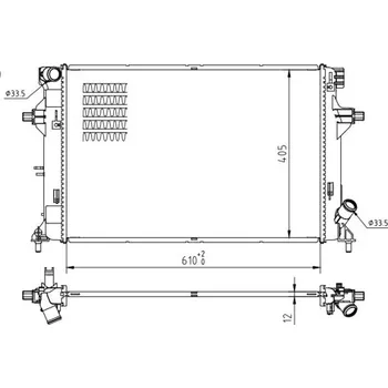Chladič motoru Chladič, chlazení motoru HART 637 152
