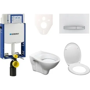 Klozet Cenově zvýhodněný závěsný WC set Geberit k zazdění + WC S-Line S-line Pro 110.302.00.5ND8
