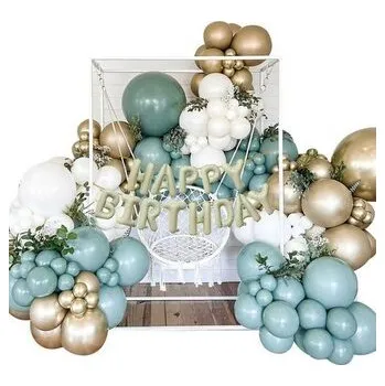 Zestaw balonów Happy Birthday girlanda 124el