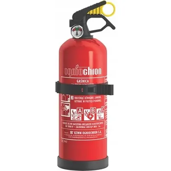 Hasicí přístroj HASICÍ PŘÍSTROJ PRÁŠKOVÝ Ogniochron GP-1X ABC MANOMETR DRŽÁK 1kg