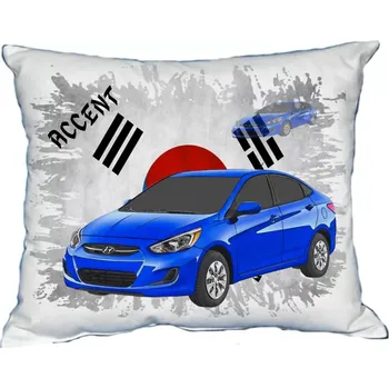 Povlak na polštářek Polštářek s osobním autem Hyundai Accent (Polštářek s osobním autem )