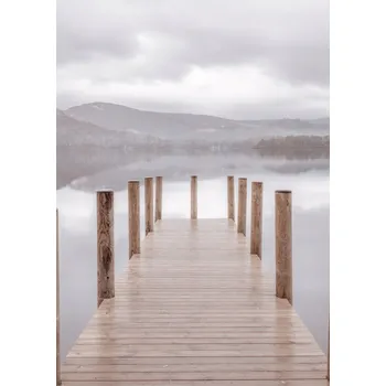 Obraz Plakát Molo u Derwentwateru bez rámu 64 x 90 cm