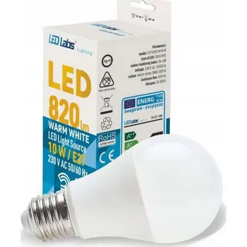 Žárovka LED žárovka E27 10W A60 Teplá bílá Led Labs