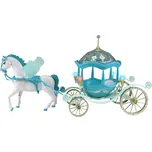 Pohádkový kočár s okřídleným koněm se světly