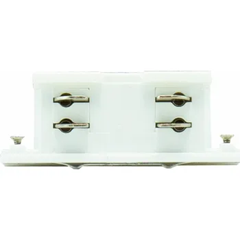 Bodové svítidlo Přímá spojka pro třífázové vestavné lišty, bílá barva