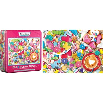 Puzzle Puzzle v plechové krabičce Eurographics Sušenková oslava 1000 dílků